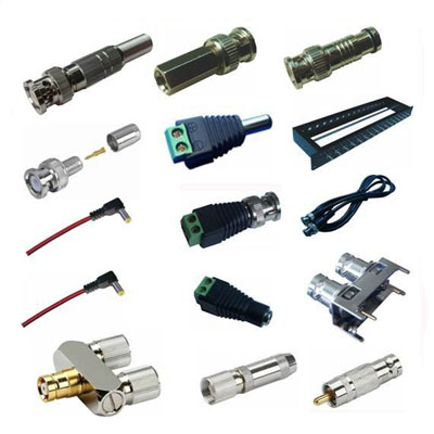 CCTV_Connectors,اتصالات و فیش ها,سیستم مداربسته انالوگ,اتصالات رایج در دوربین های مداربسته